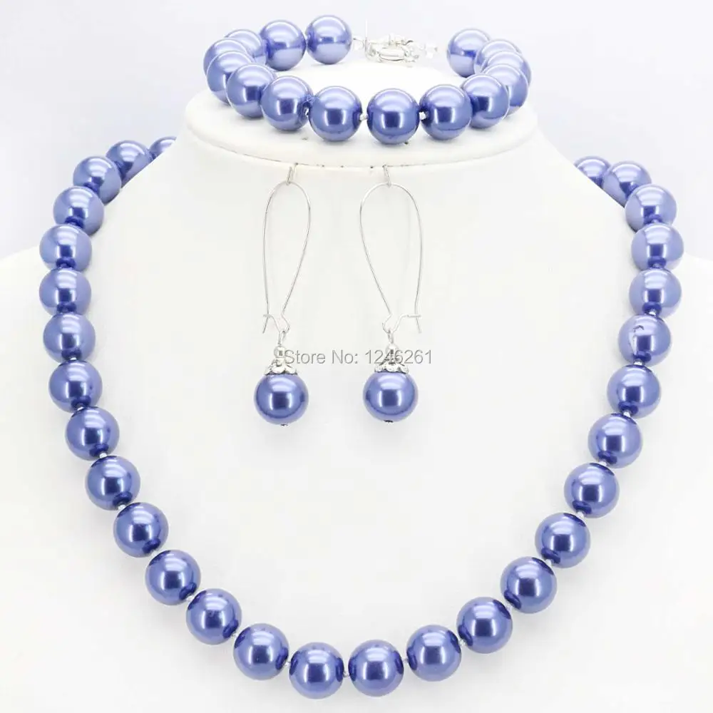 10mm Ornaments Light Blue Glass Pearl 