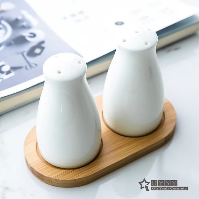 Porcelain Salt And Pepper Shakers Pure White Bone China In Porcelain Salt And Pepper Shakers Pure White Bone China In Bottle Free Shipping