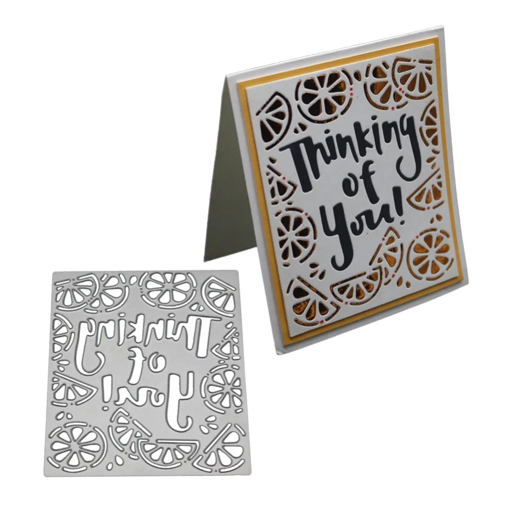 

Letter Frame Cutting Dies Stencil For DIY Scrapbooking Card Making Album Embossing Rectangle Background Stamps And Dies New 2019