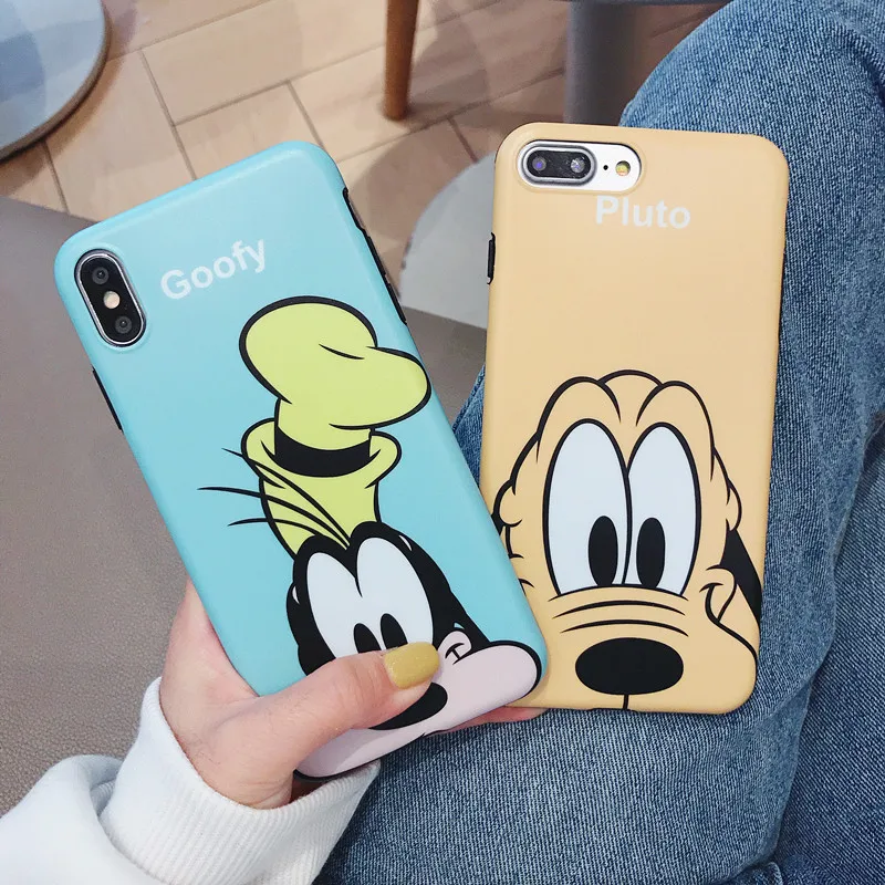 

Marchcover cute cartoon Pluto Goofy case for iPhone 8 7 6S 6 plus Anti-fade Soft TPU cover for iPhone X XS MAX fundas