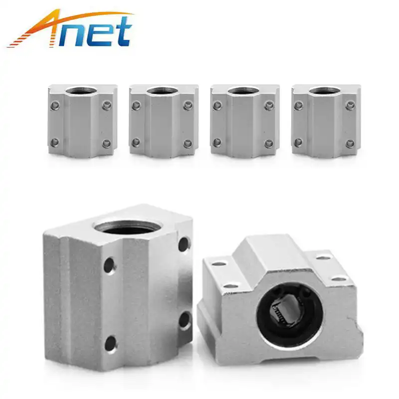 8mm 2 PCS Linear Ball Bearing Pellow Block Linear Unit FOR CNC SC8UU SCS8UU