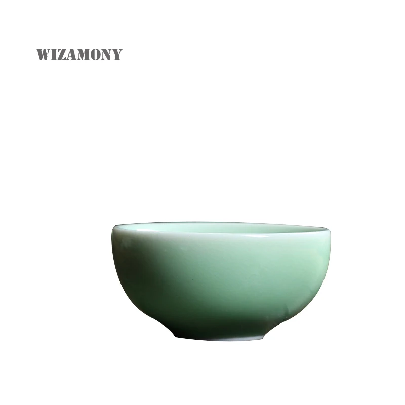 1 шт. китайская фарфоровая чайная чашка Longquan Celadon Kung Fu с блюдцем 35 мл Китай
