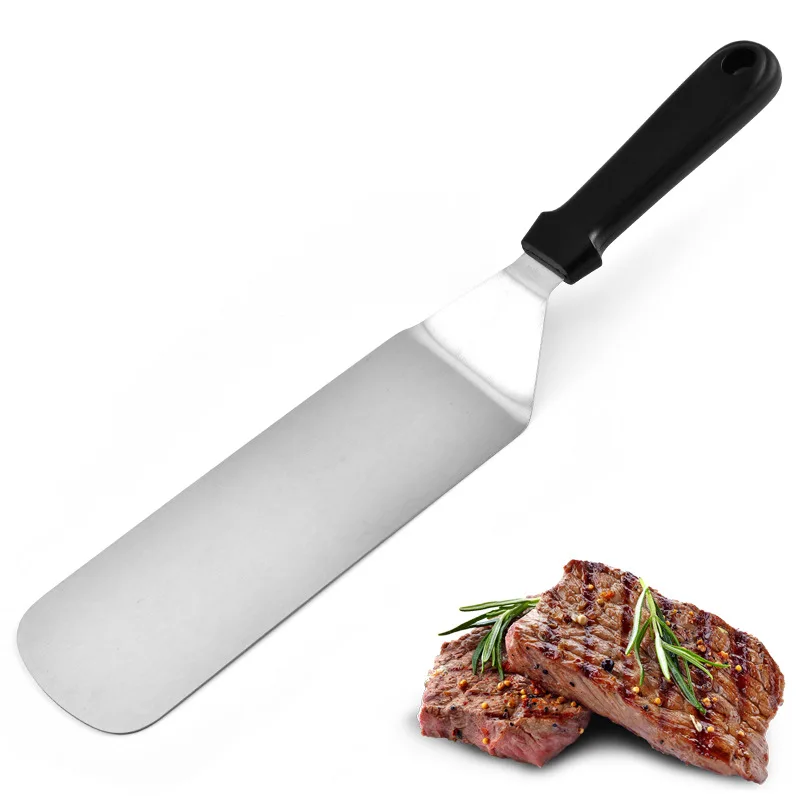 

Stainless Steel Iron Plate Steak Spatula Kitchen Tools Plastic Handle Pizza Spatula Cooking Tools Bakeware