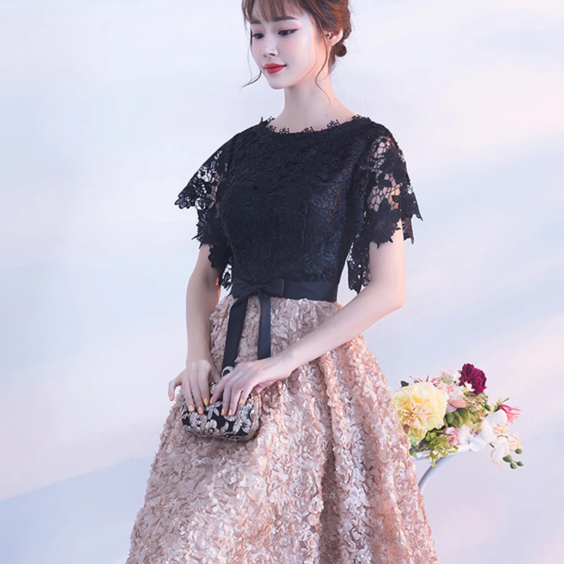 DongCMY, новинка, Короткие вечерние коктейльные платья, Vestidos, цветочное элегантное модное мини-платье