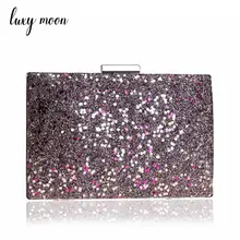 Роскошная вечерняя сумочка, платье для женщин, клатч, золото, серебро, блестящий дневной клатч, блестящий кошелек и сумки, Свадебная вечеринка, банкет