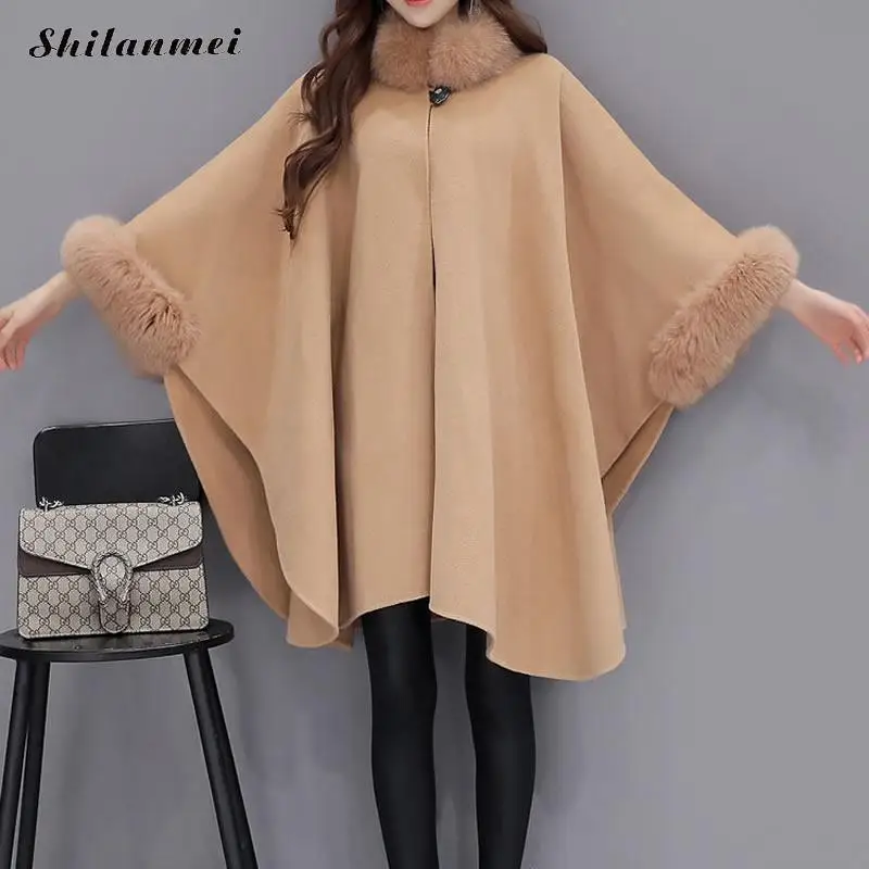 Fur Collar Plain Elegant Outerwear