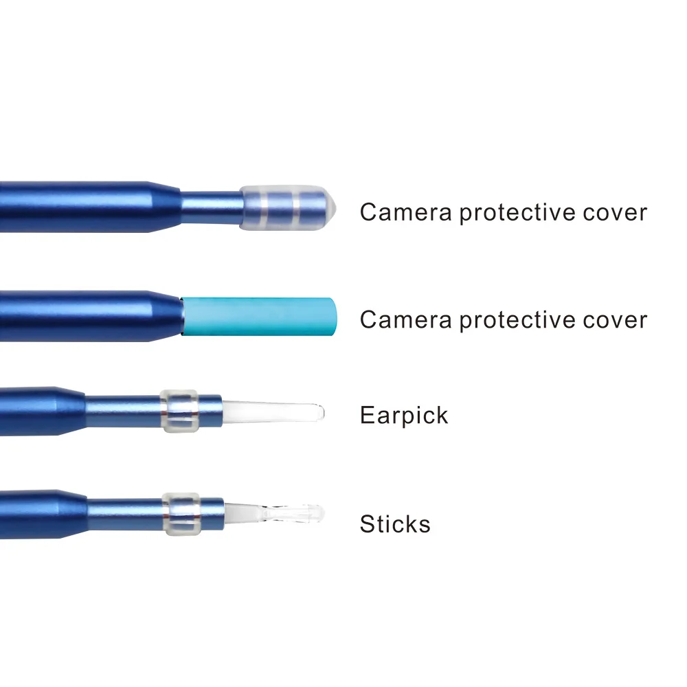 Kerui, 3 в 1, USB OTG, визуальная очистка ушей, эндоскоп, ложка, функциональный диагностический инструмент, очиститель ушей, Android 720P камера, Ушная палочка