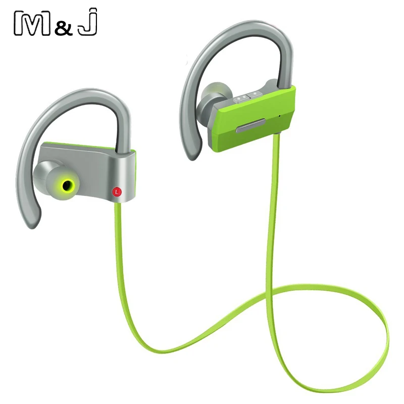 M & J Спортивные Беспроводные Bluetooth 4 1 наушники с крючком Hifi стерео музыкальный