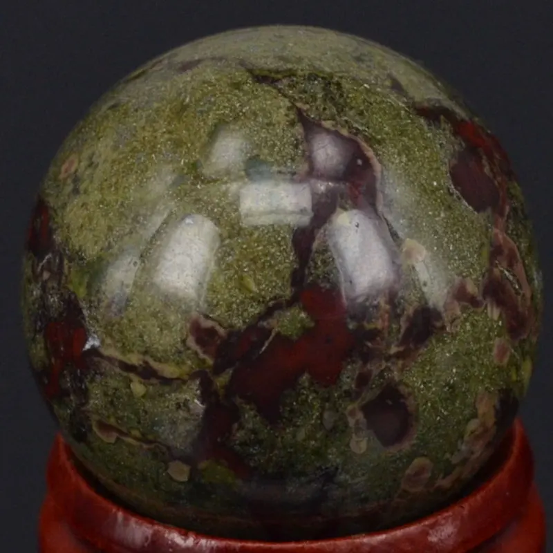 1 2 30mm Natural Dragon Blood Stone Crystal Sphere Globe Ball Chakra Healing Reiki Stone Carving Crafts Minerals With Stand Craft Figurines Mineral Makeupminer Aliexpress