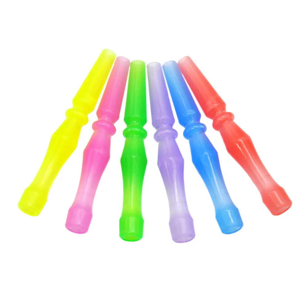 10pcs/lot Plastic 93mm Hookah Mouth Tip Filters Reusable Colorful