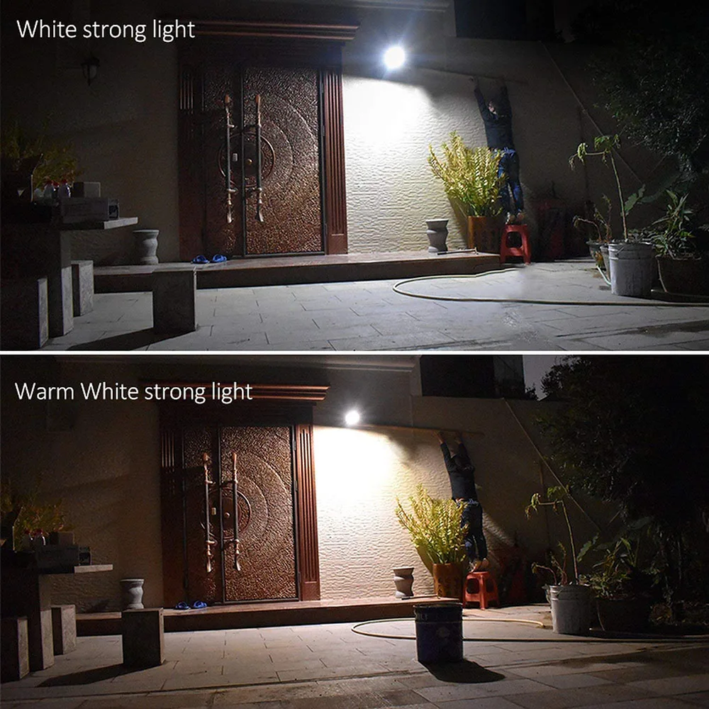 Sensor de Movimento Lâmpada de Parede com Controle Remoto à Prova Movido a Energia Solar ao ar Solar Light Pir d' Água Livre Jardim Quintal Lamp 1000lm 66 Led 15 Lâmpadas solares