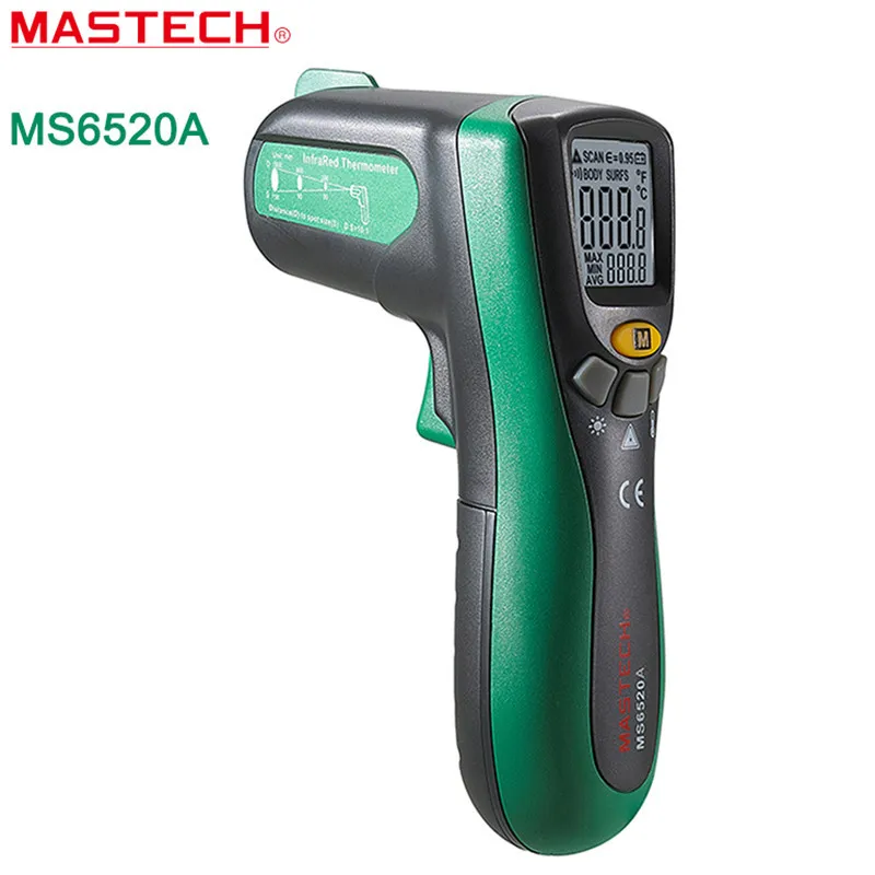 2016 NEW MASTECH MS6520A 101 Digital Temperature Meter Tester Laser