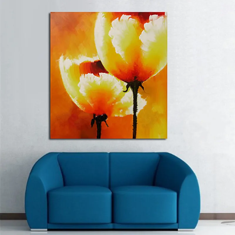 

Large Home Decor Wall Art Pictures Modern Abstract Floral Paintings Handpainted Flower Oil Paintings on Canvas for Living Room