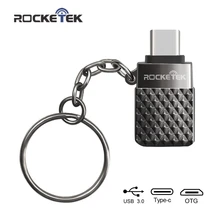 Rocketek Высокое качество USB 3,0 для type c OTG адаптер алюминиевый телефон тип-c аксессуары разъем для Xiaomi Oneplus LG Nexus 5X/6P