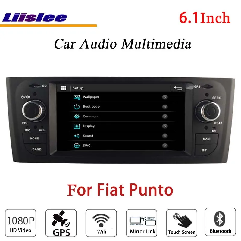 Best Liislee For Fiat Punto Stereo Radio Audio CD DVD Player Bluetooth Wifi GPS MAP NAV Navigation 1080P System Original NAVI Design 2