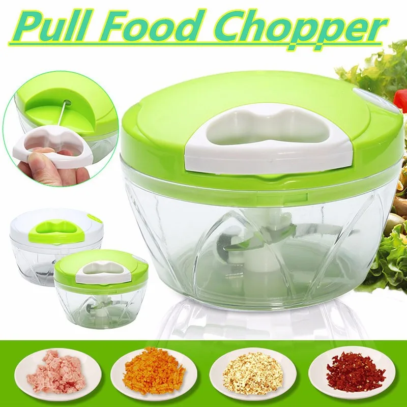 

2018 New High Quality Chopper Garlic Cutter Vegetable Fruit Twist Shredder Manual Meat Grinder Drop Shipping Kitchen Tools