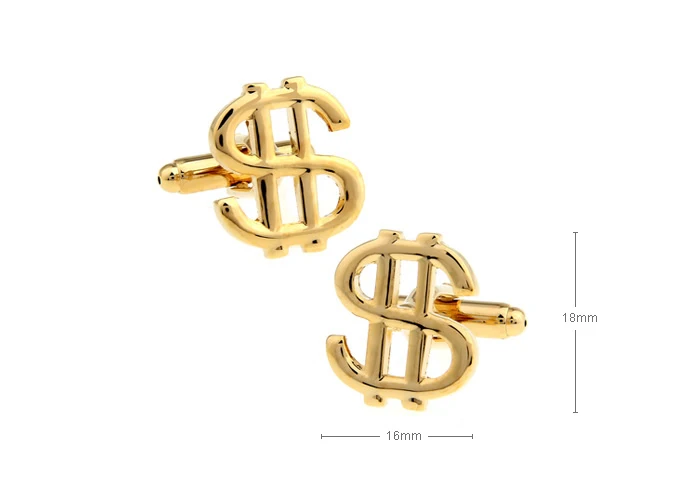 

Dollar sign "$" style cufflinks, men's cufflinks, jewelery