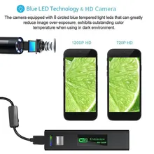 Прочная Ушная ложка бороскоп эндоскоп WiFi 1200P IP67 F150 камера мобильные телефоны видео мониторинг в реальном времени