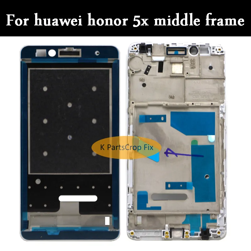 Протестировано для Huawei Honor 5X LCD корпус средняя Лицевая панель рамка запасные