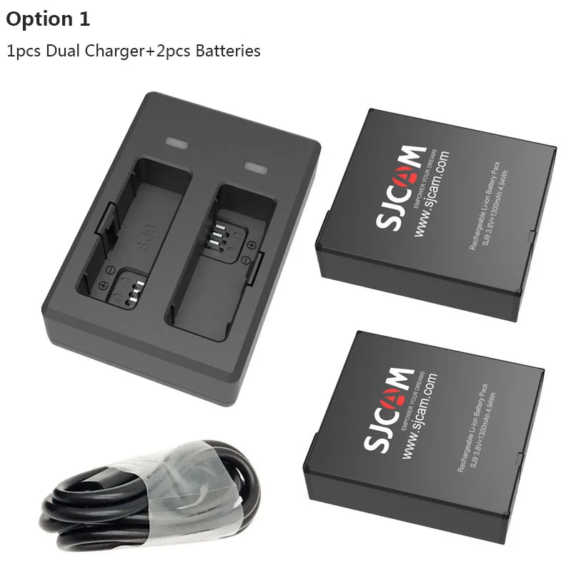 Аккумулятор SJCAM SJ9 1300mAh литий-ионный дополнительный запасной аккумулятор для SJ9 Strike экшн-камеры зарядное устройство с двойным разъемом для SJCAM SJ9