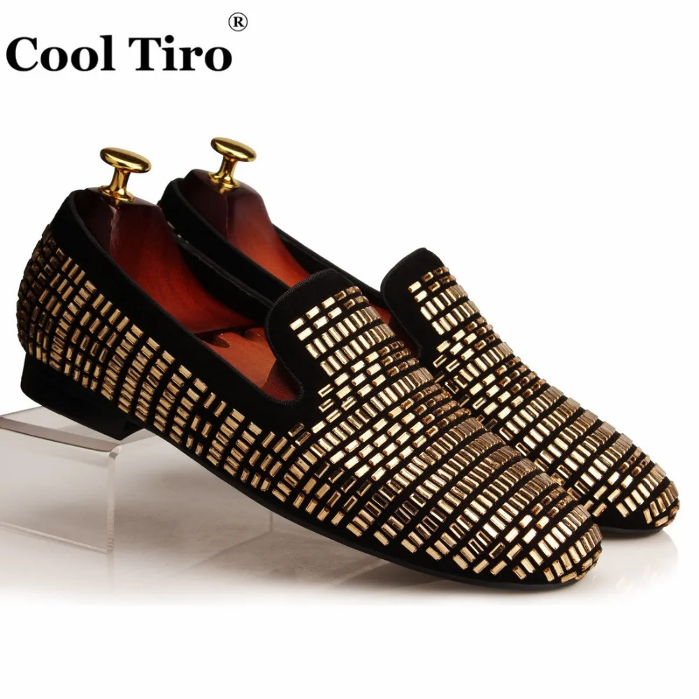 Gold Crystal Slippers shoes