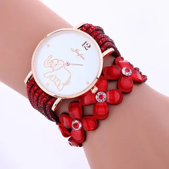 

2020 Elephant Pattern Diamond-encrusted Bracelet In Circles Table Speed Sell Pass Ms Hot Style Watch Big Dial