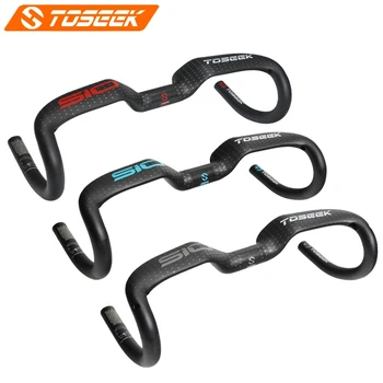 

TOSEEK 510 Road Bike Handlebar Full UD Carbon Fiber Bicycle Handlebar Cycling Bent Bar 400/420/440mm Matte/Glossy