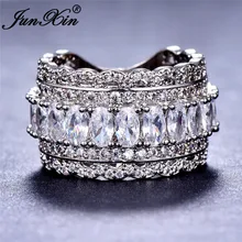 Милое роскошное женское кольцо с большим фианитом из серебра 925 пробы, большие обручальные кольца для женщин, Кристальное кольцо для помолвки