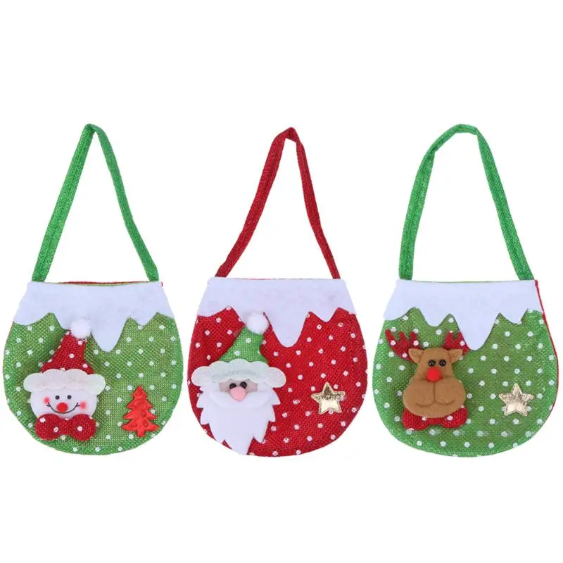 

Creative Christmas New Year Candy Bags Hanging Christmas Gift Bags Santa Claus Snowman Elk Candy Bags Christmas decor