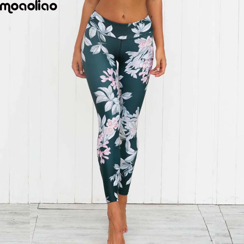 Koop Bloem Grafische Sport Yoga Legging vrouwen Fitness