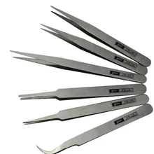 Novo 6 pçs/set TS-10 ~ 15 anti-estática de aço inoxidável pinça Ferramenta de Reparo do conjunto kit para Reparo BGA