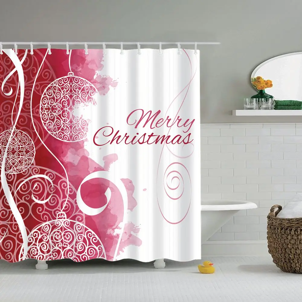 christmas shower curtains bathroom products curtain 3d shower curtains