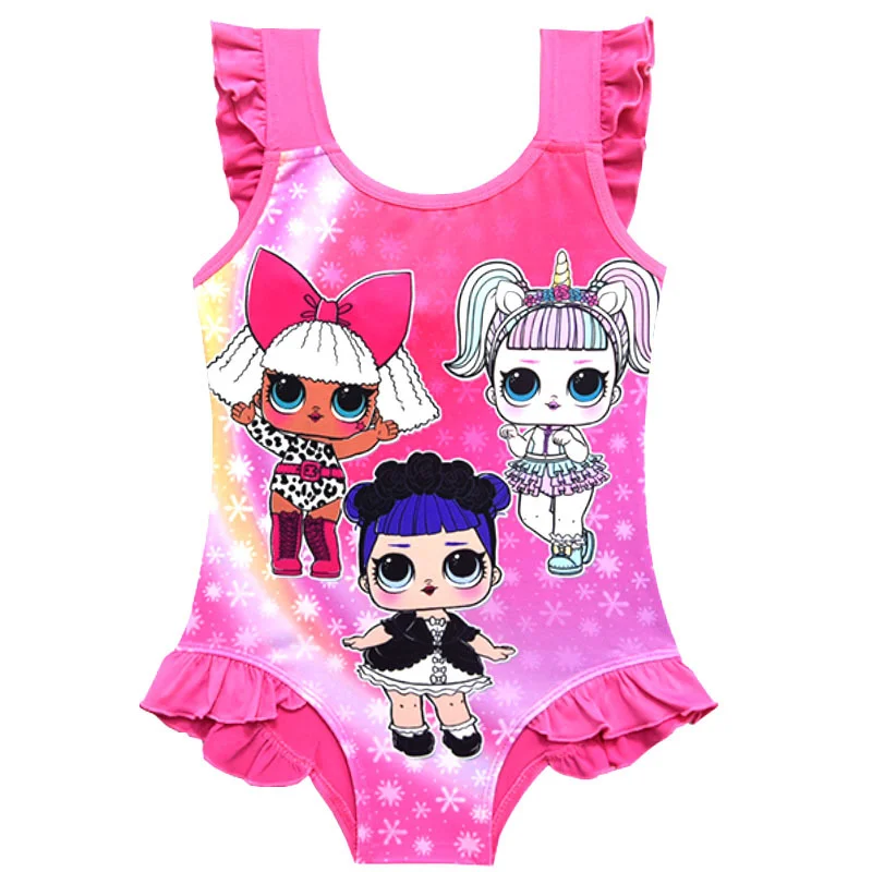 

Baby Girls Lol Dolls Girls Swim Wear Swimsuit 2019 Lovely Dress Party Bikini Swiming Beach Wear Bathing Suits for Girls Clothing