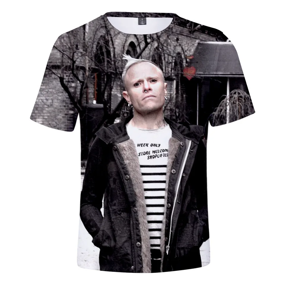 

Rock Band The Prodigy Keith Flint 3D Printed T Shirt Men Women Summer Fashion O-neck Short Sleeve Funny Tshirt Hip Hop Clothing