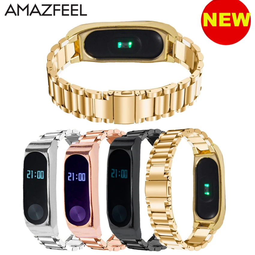 Mi Band 2 Strap Metal Screwless Stainless Steel Bracelet