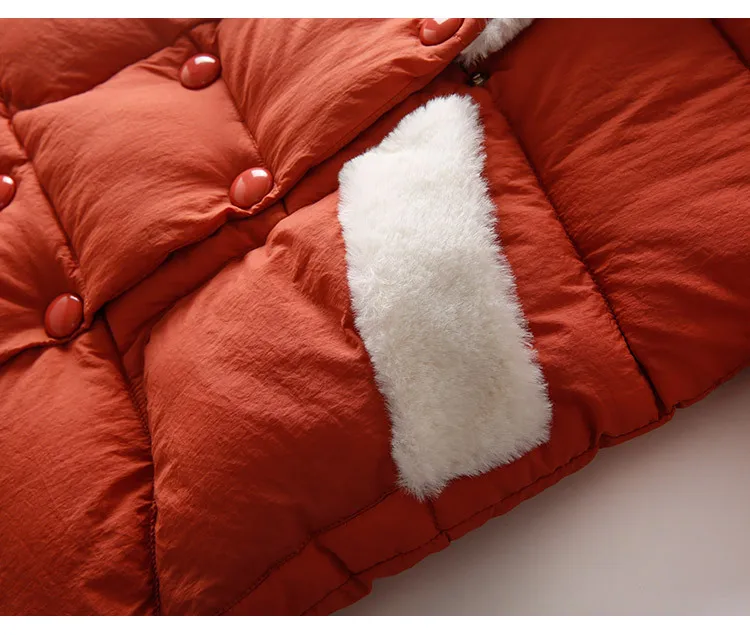 Children Cotton Jackets For Teenage Girls 2018 Winter Thick Warm Long Coats Kids Fur Hooded Outerwear Padded Clothes 5-16 Years  (1)