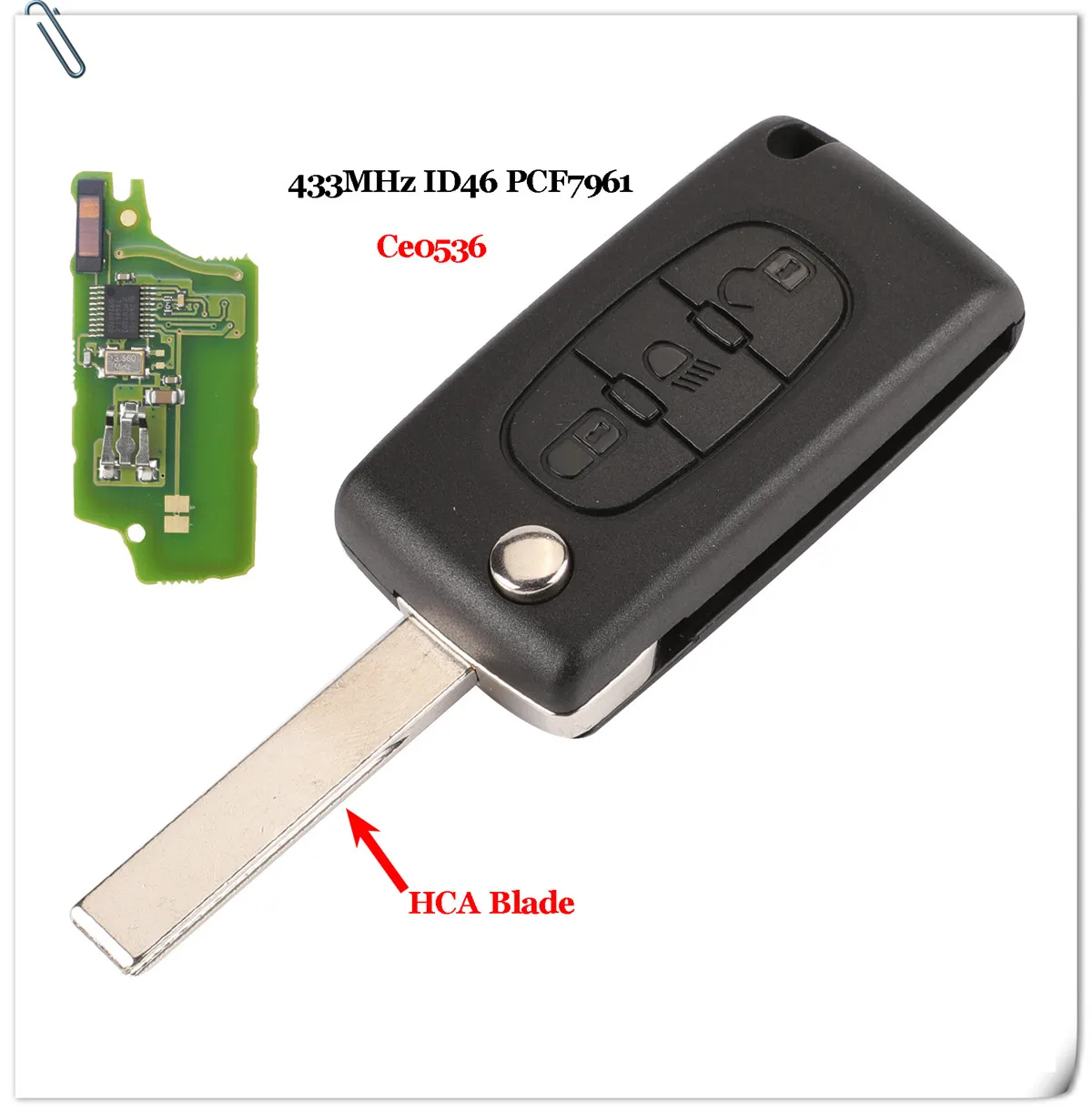 10pcs ASK/FSK 433Mhz ID46 Per Citroen C2 C3 C4 C5 C6 C8 3 Bottoni Lampada di Vibrazione auto Chiave a distanza di Fob VA2/HU83 Lama CE0523 Ce0536 - HTB1vOoiVbvpK1RjSZPiq6zmwXXaG