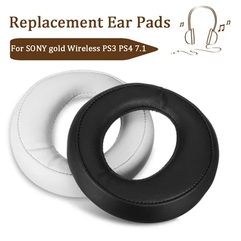 

1Pair Earpads Replacement Earpads Cushion For SONY gold Wireless PS3 PS4 7.1 Surround Headset Accessories