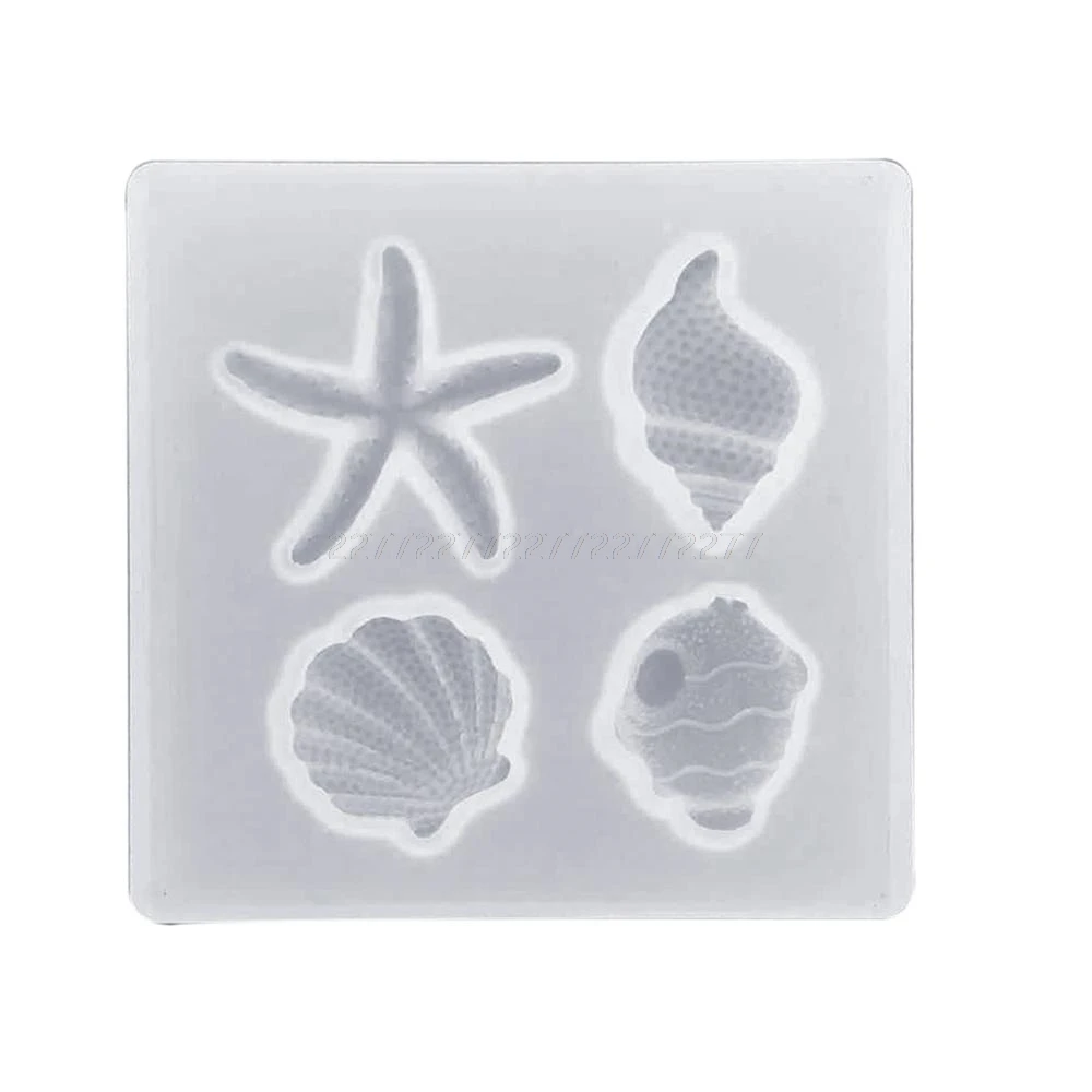 

DIY Crafts Mould Crystal UV Epoxy Shell Mold Handmade Pendant Silicone Molds Je29 19 Dropship