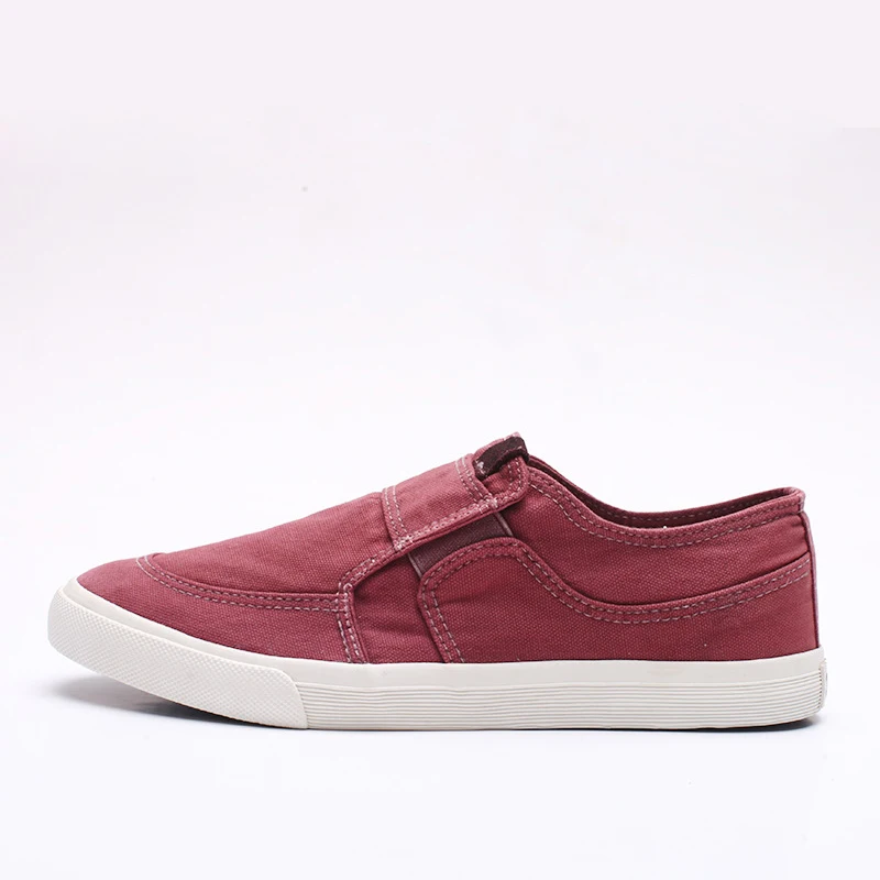OUDINIAO Men Shoes Canvas Denim Slip On Men Casual Shoes Plimsolls Breathable Male Footwear Spring Sneakers Black Blue Elastic