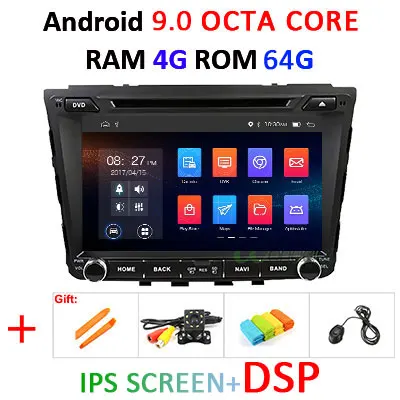 DSP 64G Android 9,0 ips экран AV выход 2 din dvd-плеер для HYUNDAI IX25 CRETA- gps плеер навигация Радио стерео ПК - Цвет: 9.0 4G 64G DSP