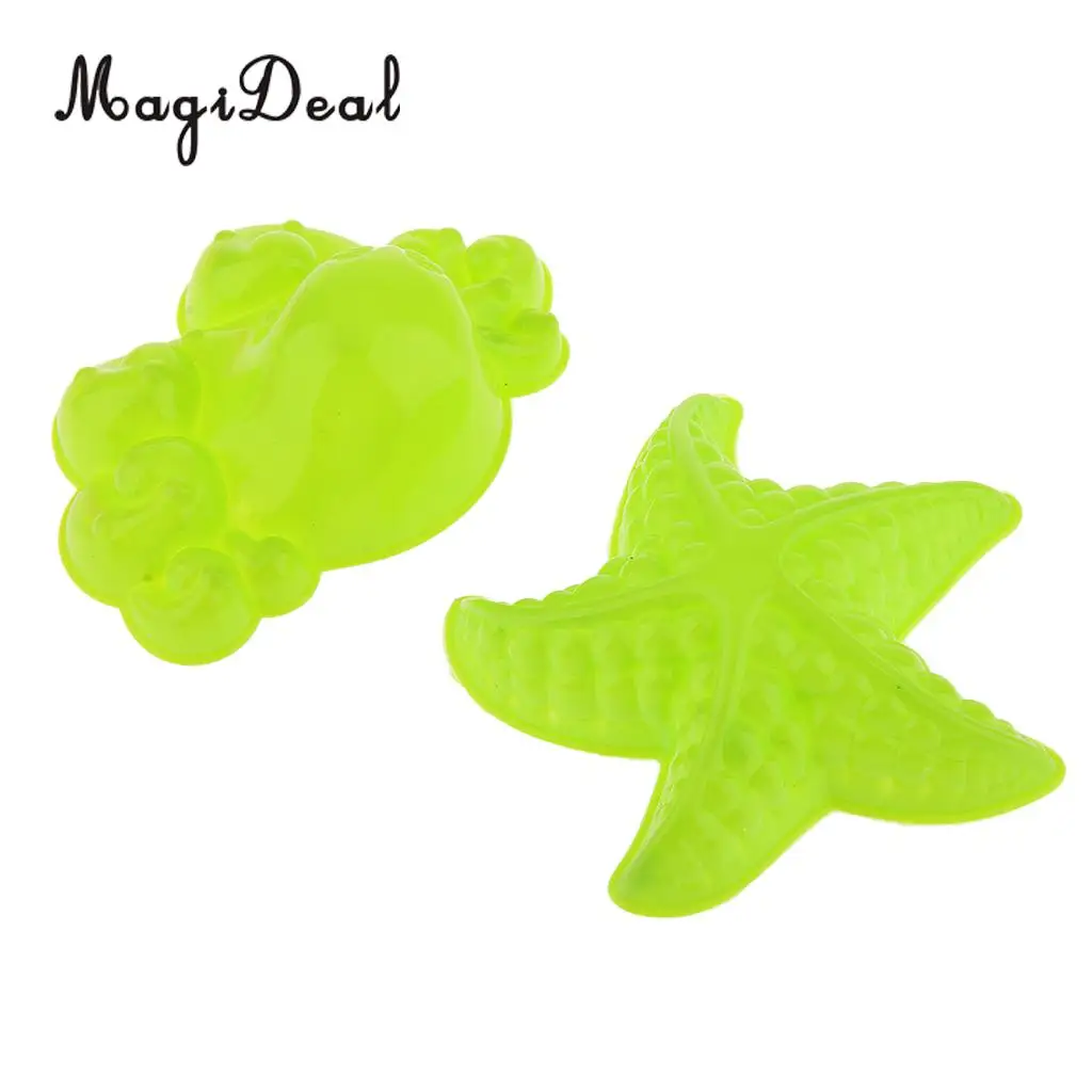 MagiDeal 6Pcs/Lot Sea Animal Sandcastle Sand Clay Mold Beach Park Indoor Kids Baby Children Educational Toy Random Color