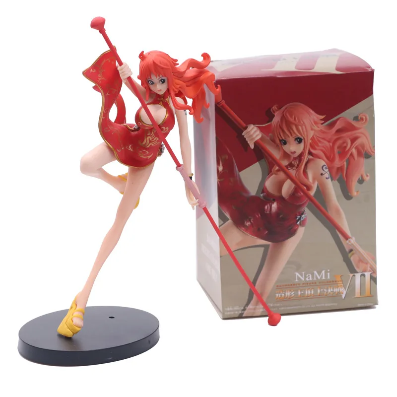 

Anime OP Nami Sexy Tight Cheongsam Bikini FightingNami Action Figure Collection OP Model Toy Gifts 20