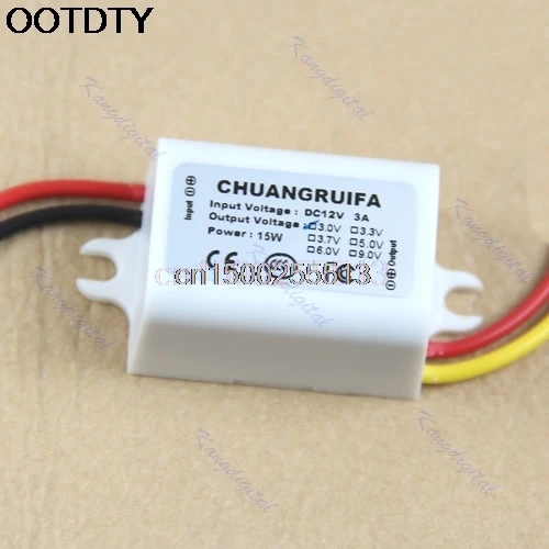 

Converter 12V Step Down To 3V 3A 15W Power Supply Module DC/DC New