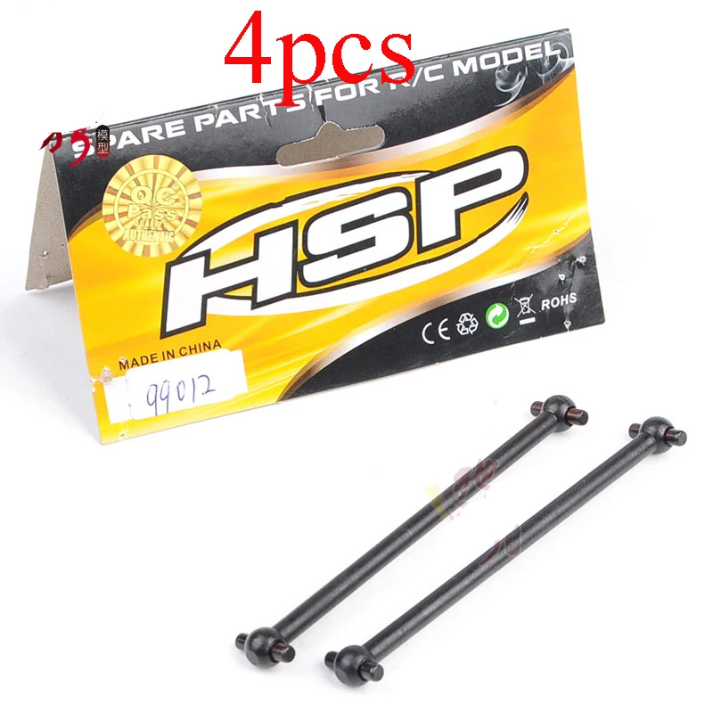

4PCS Middle Front Dog Bone 12mm CVD Universal Joint Drive Shaft 99012 f RC 1/8 Car Model 1:8 HSP 94972 Buggy Crawer Car DIY Acc