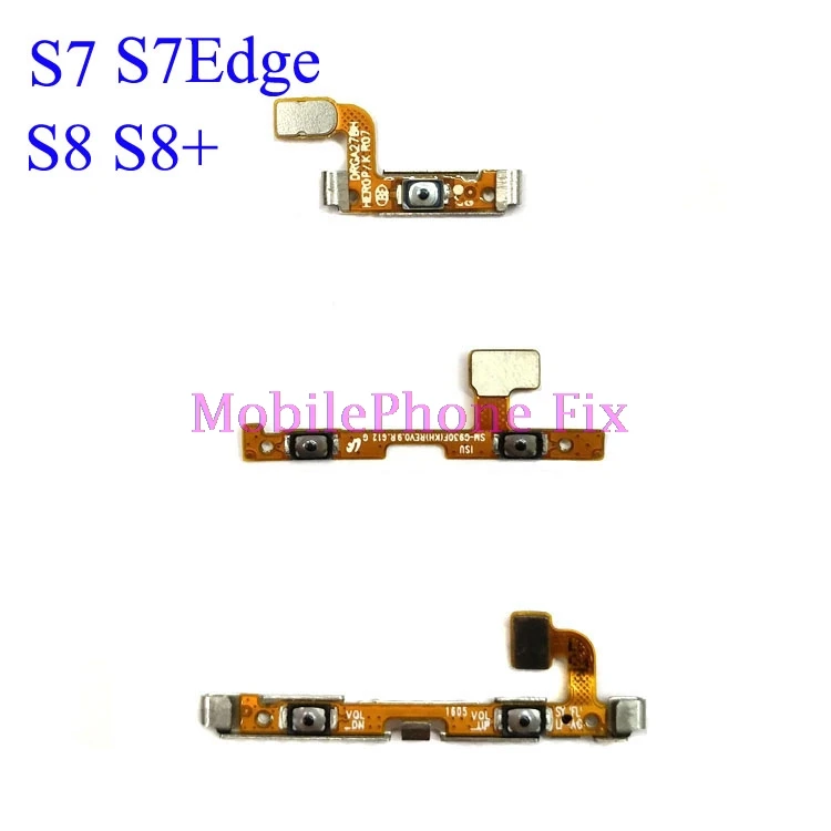

1 Set For Samsung Galaxy S7, S7 Edge, S8, S8 Plus Side Button Key Flex Cable Power + Volume Switch Flex Cable Replacement Parts