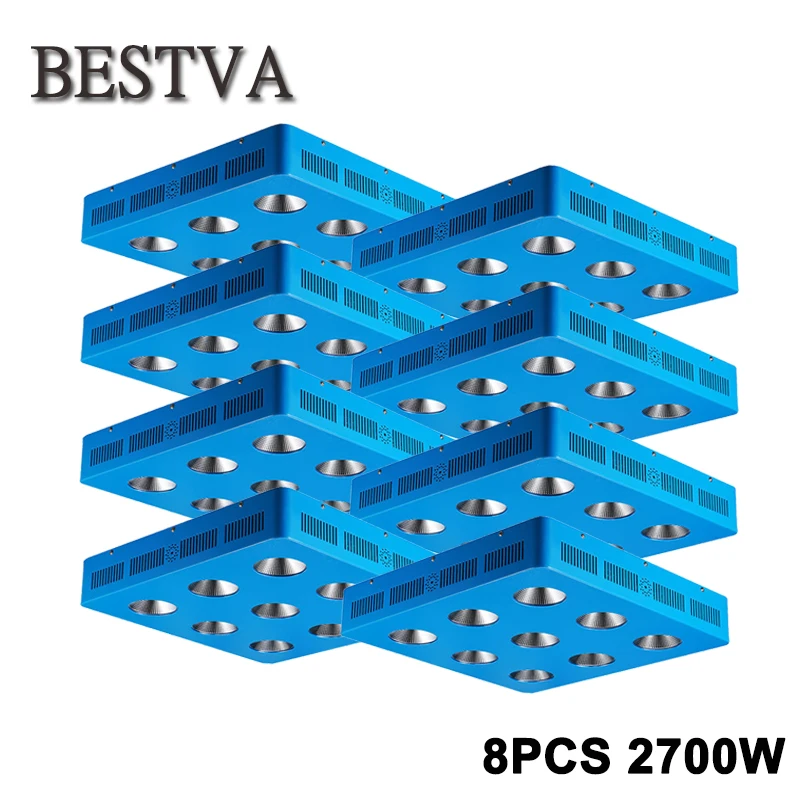 BESTVA 8 шт./лот 2700 Вт растет свет полный ассортимент лампы для растений в помещении парниковых медицинские комнатных растений bloom Вег расти Led