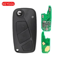 Keyecu Flip Remote Key 2 Button/3 Button 434MHz PCF7946 Chip for Fiat Punto Ducato Stilo Panda Central