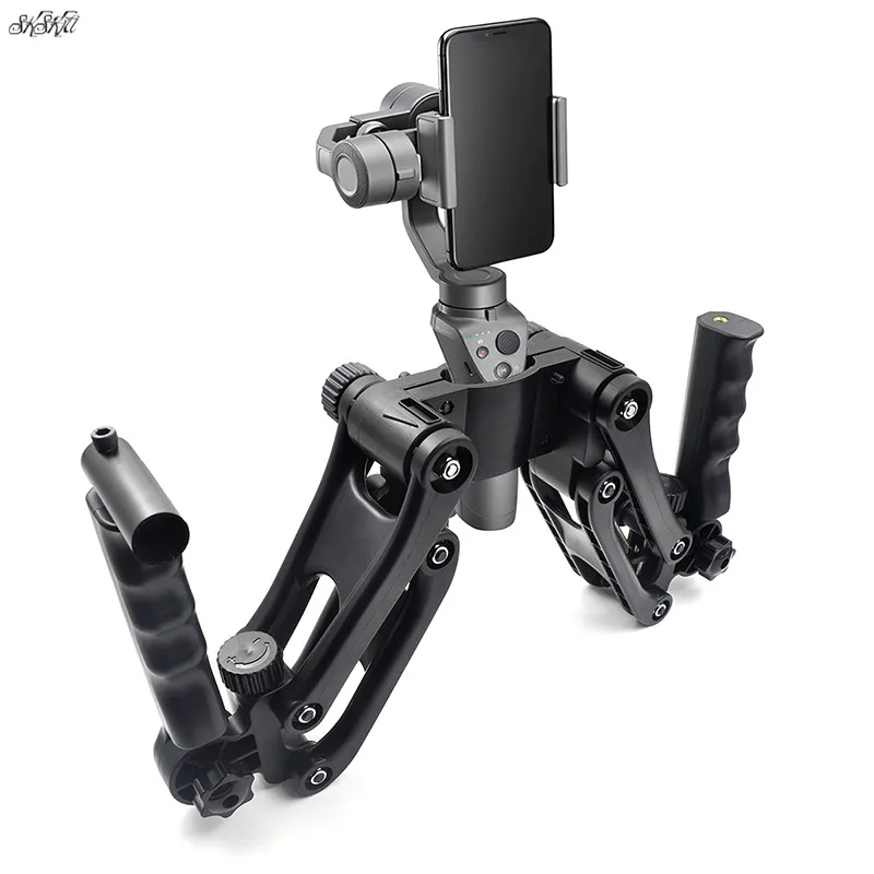 Gimbal Stabilizer Dual Handheld Extended Bracket holder for DJI Osmo