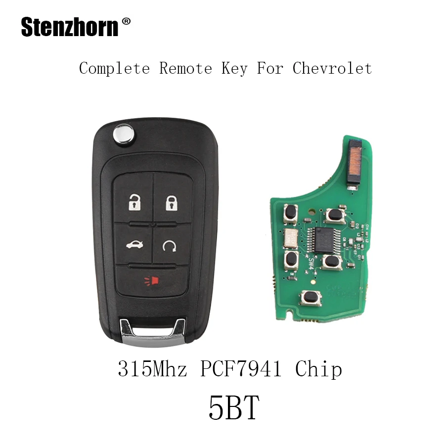 Stenzhorn 315mhz Car Remote Key Fob For Chevrolet Cruze
